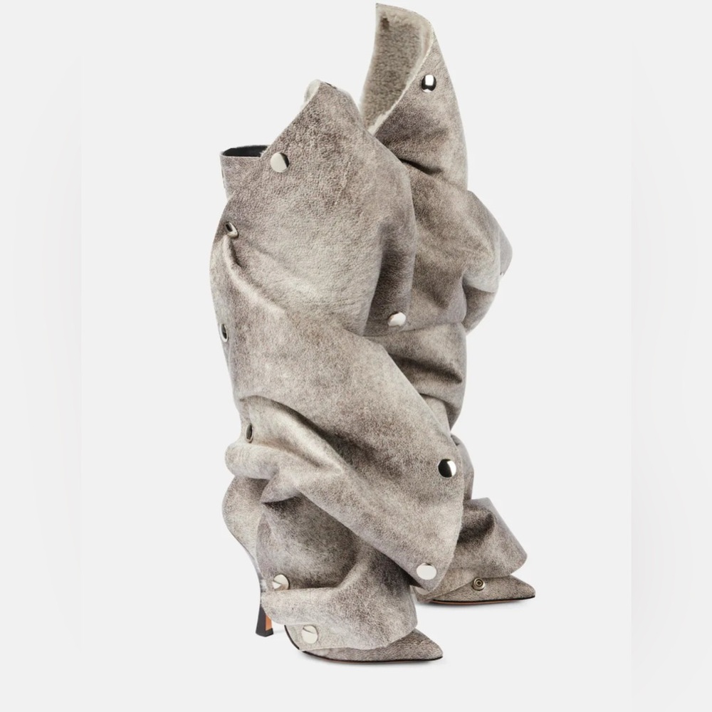 Y/Project Shearling Snap Boot Sz 39